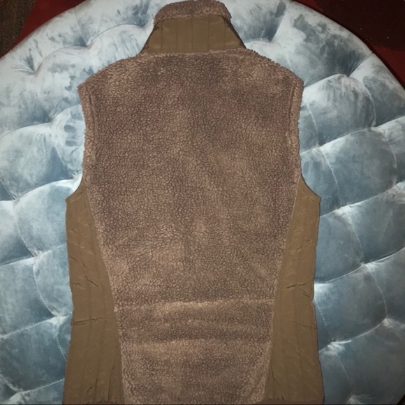 Patagonia Fleece Zip Vest Brown Zip size X-Small - Picture 6 of 8